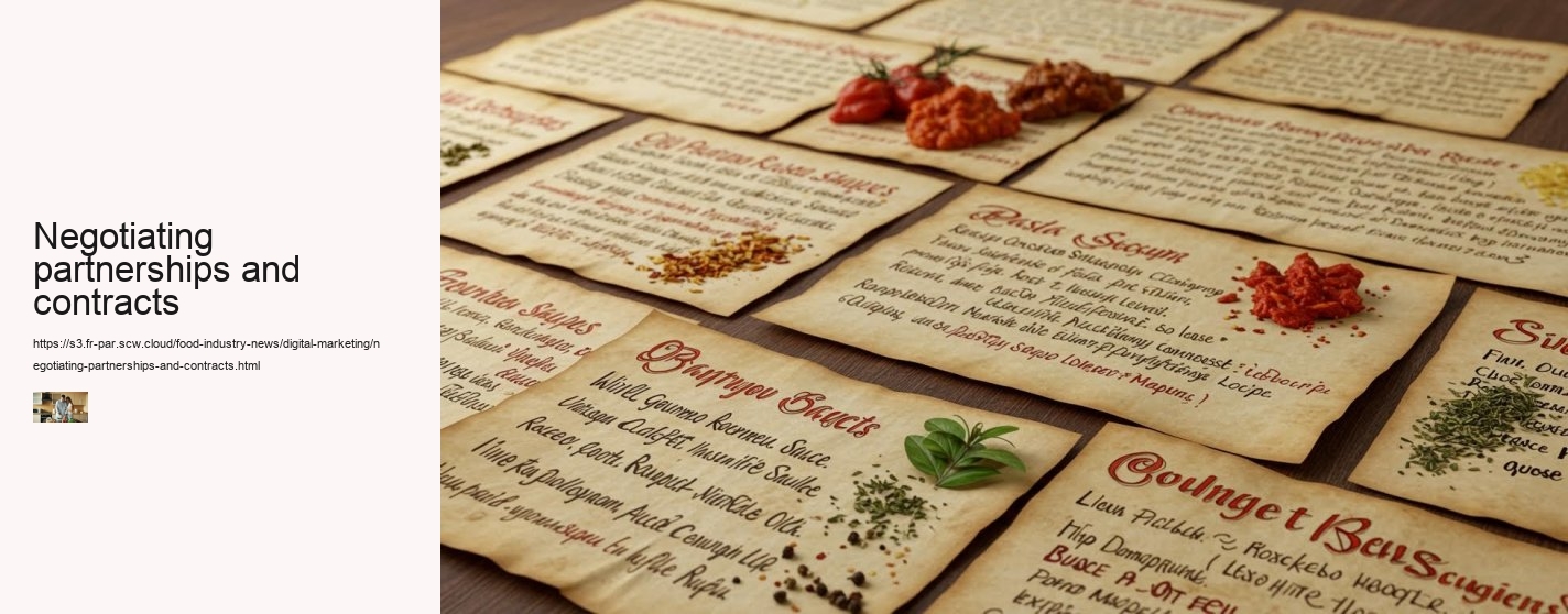 Negotiating partnerships and contracts