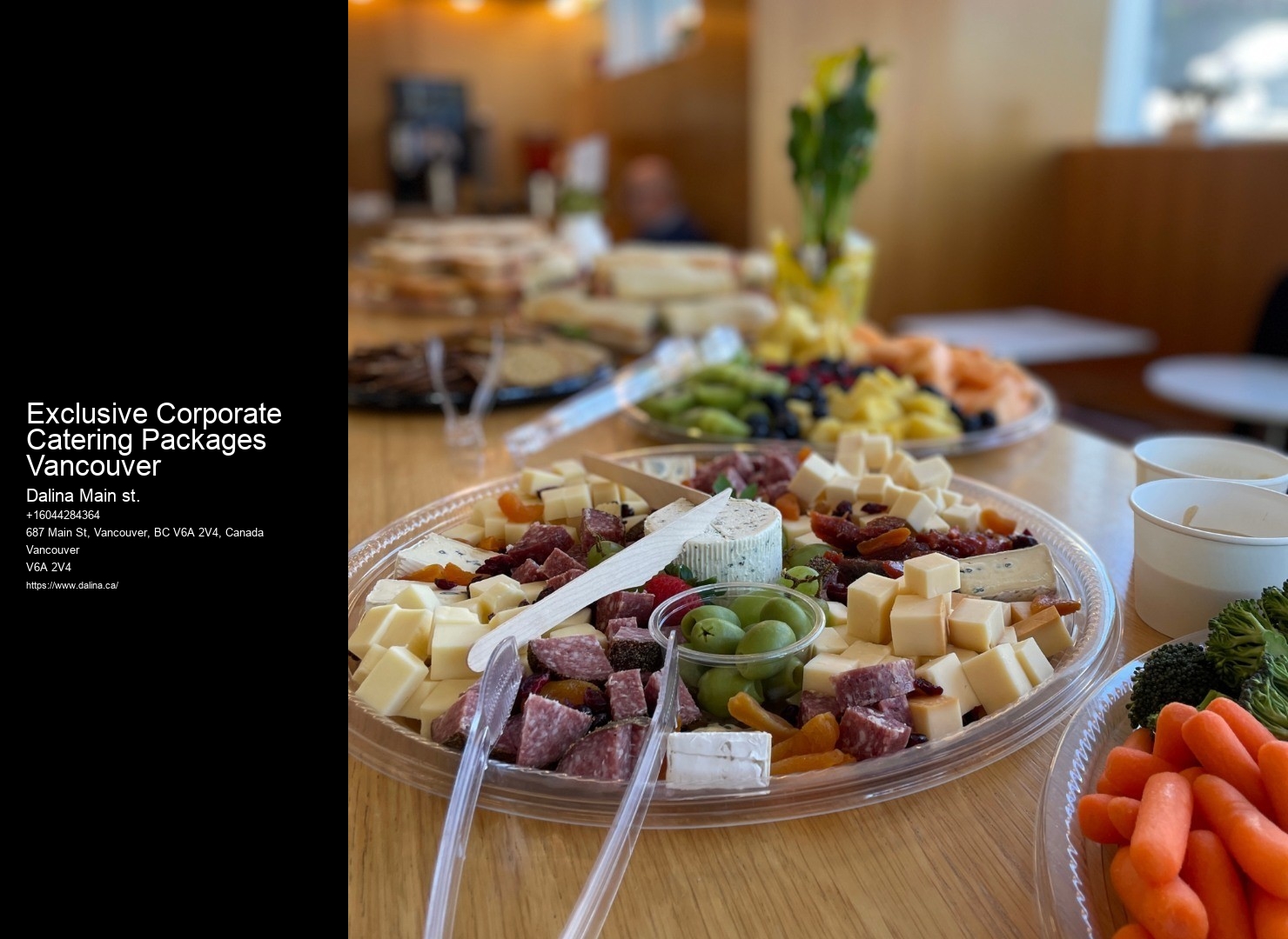 Affordable Luxury Catering Exclusive Corporate Catering Packages Vancouver