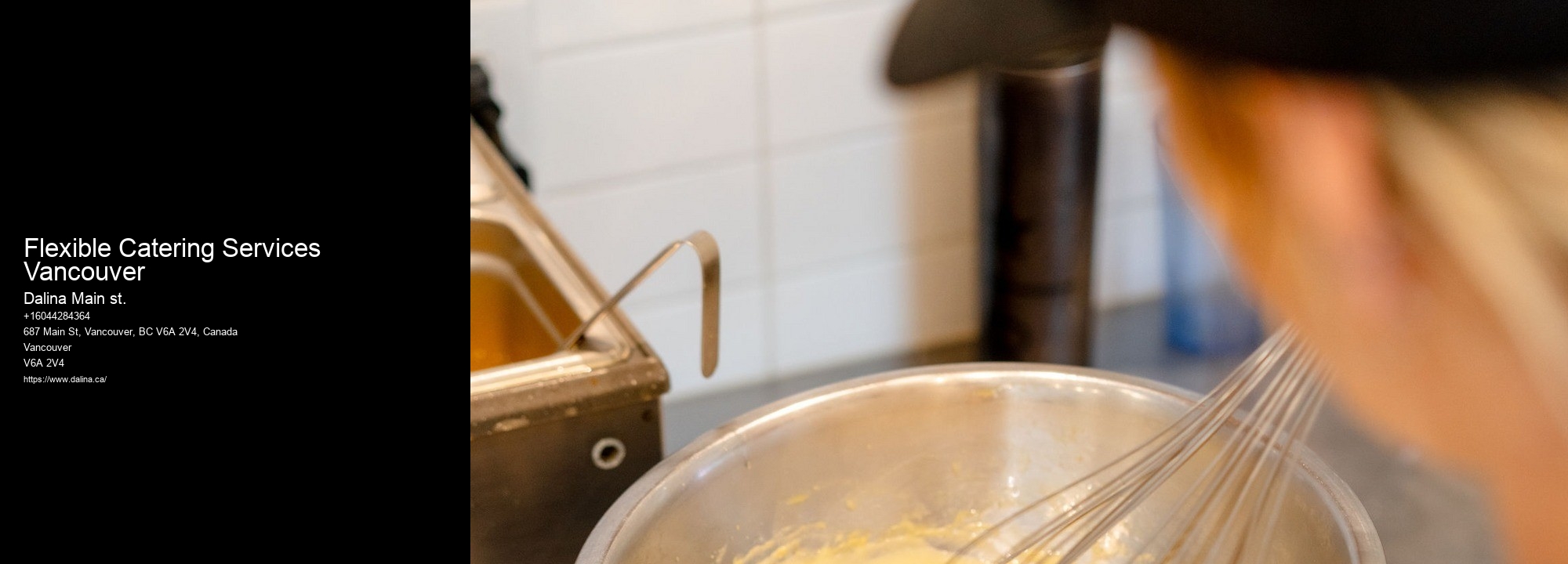 Affordable Catering Company Flexible Catering Services Vancouver