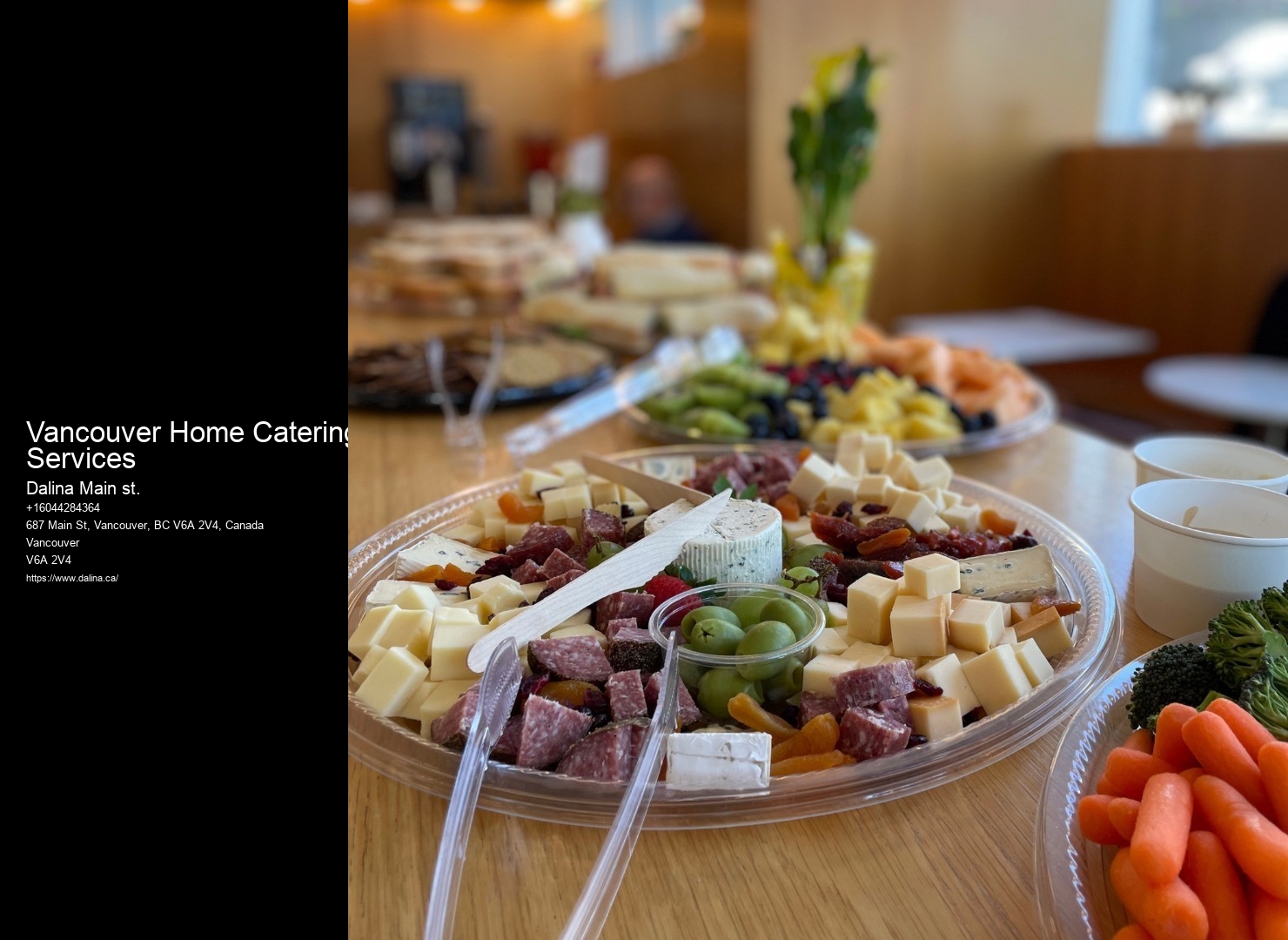 Vancouver Home Catering Services Wedding Catering With Custom Options