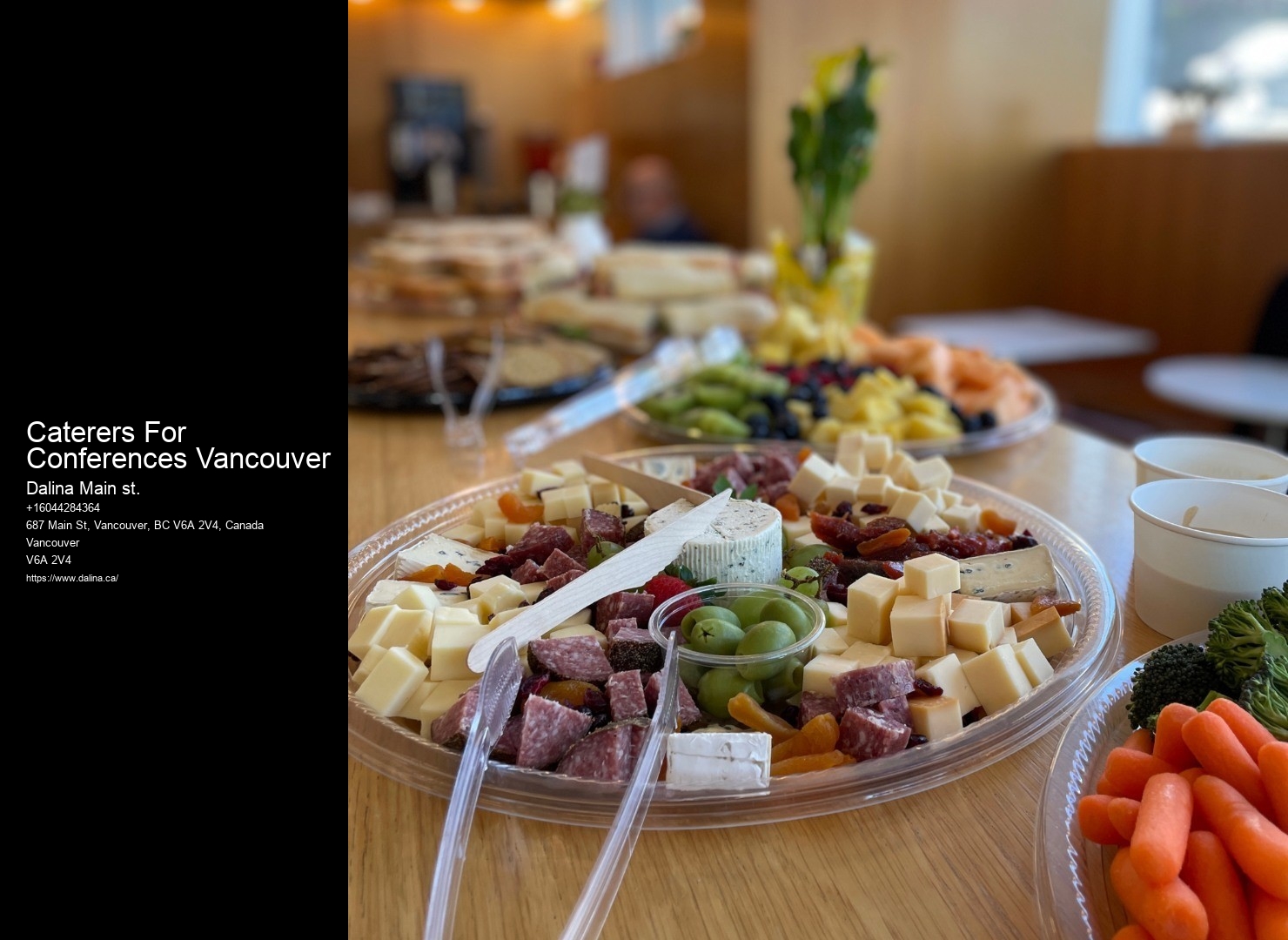 Ethnic cuisine catering Caterers For Conferences Vancouver