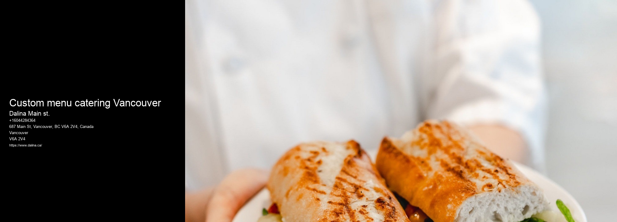 Breakfast Catering Services Custom menu catering Vancouver