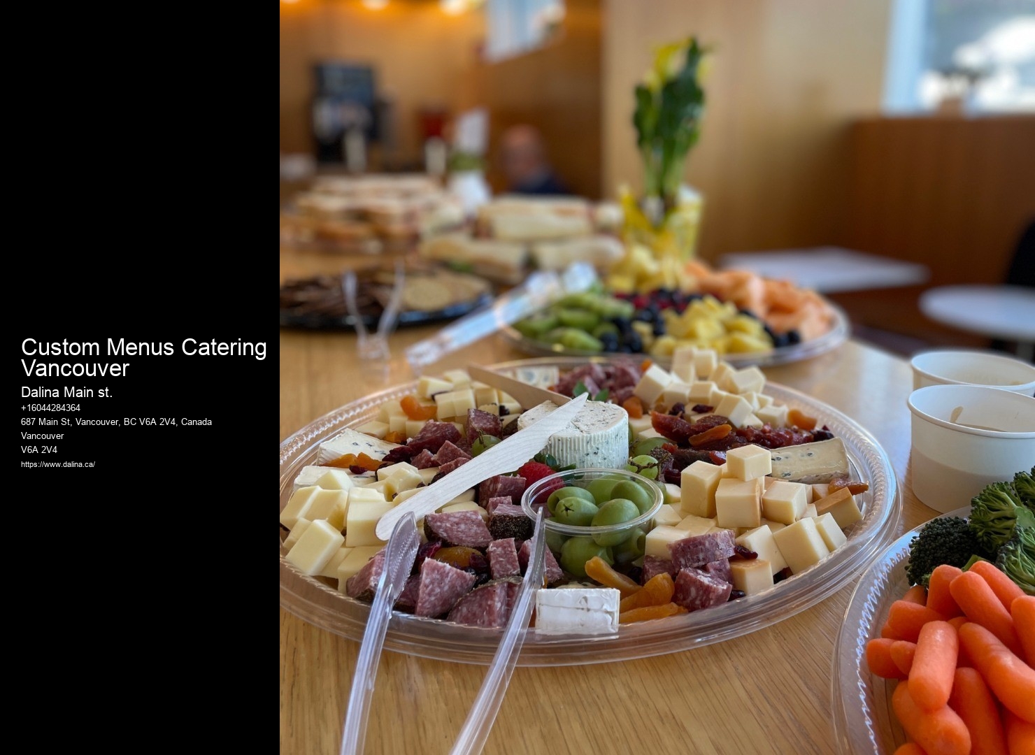Custom Menus Catering Custom Menus Catering Vancouver