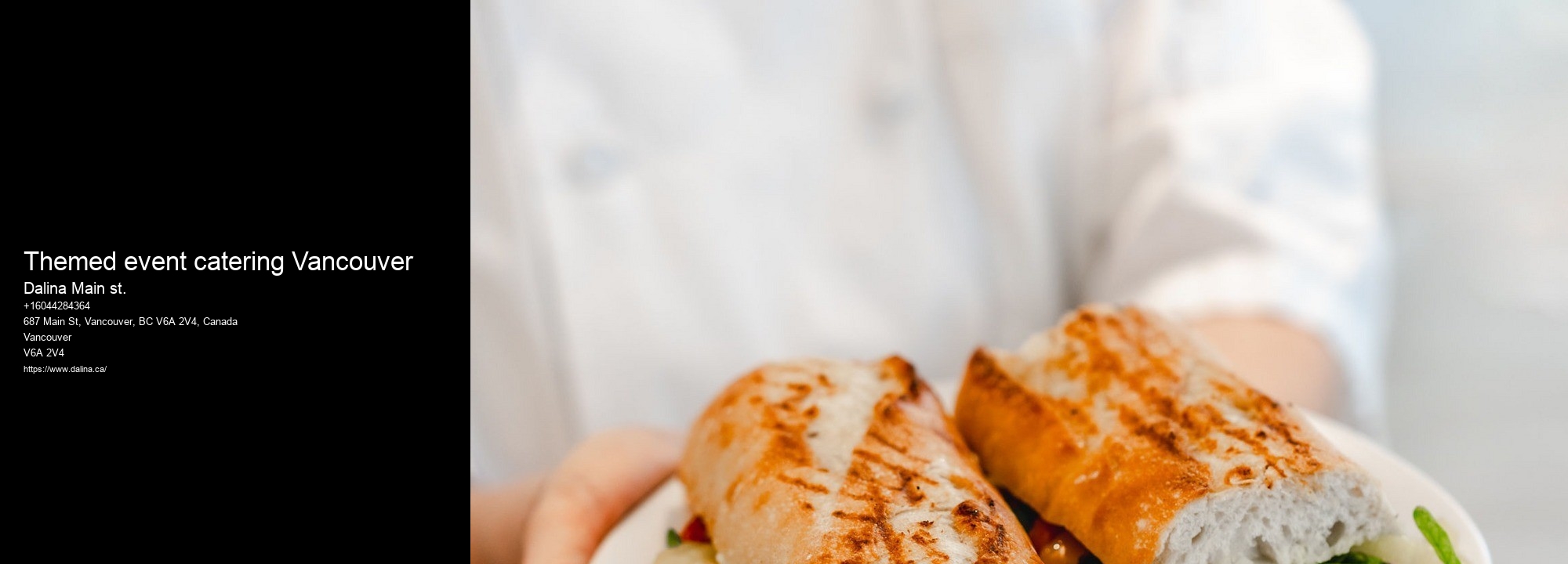 Italian event catering Themed event catering Vancouver