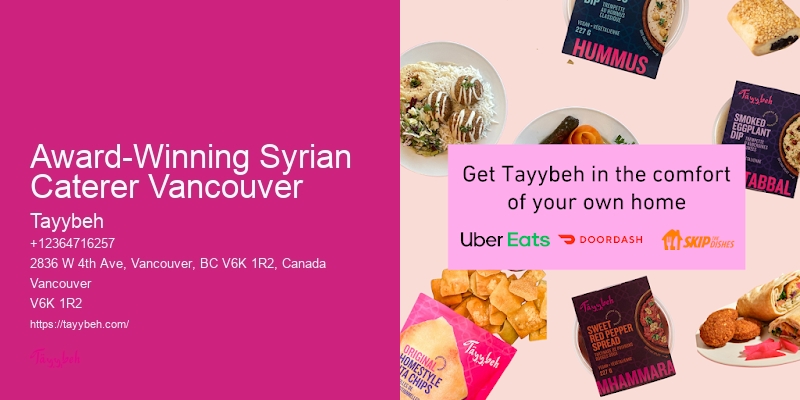 Award-Winning Syrian Caterer Vancouver