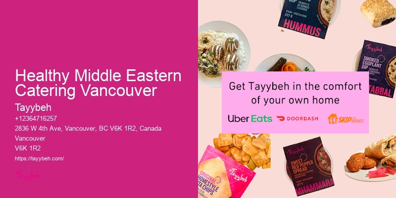 Healthy Middle Eastern Catering Vancouver
