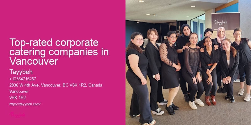 Top-rated corporate catering companies in Vancouver