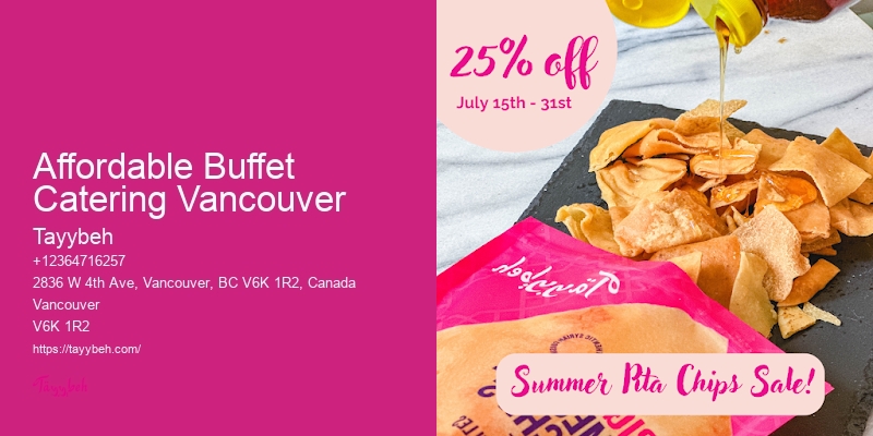 Affordable Buffet Catering Vancouver Business Catering Services