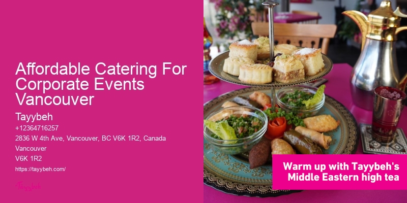 Affordable Catering For Corporate Events Vancouver