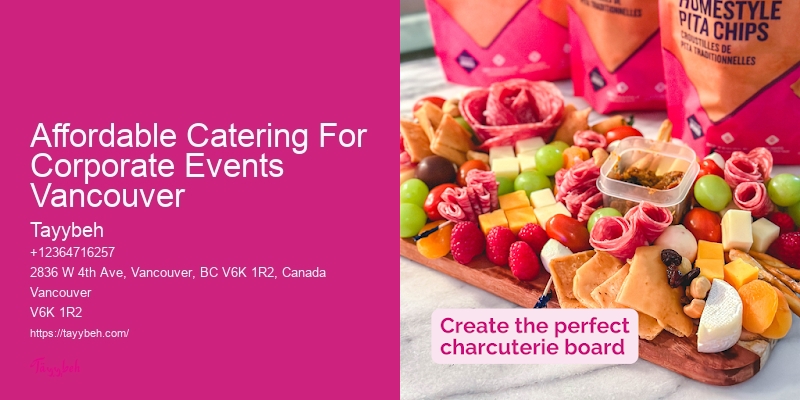Event Menu Customization Affordable Catering For Corporate Events Vancouver