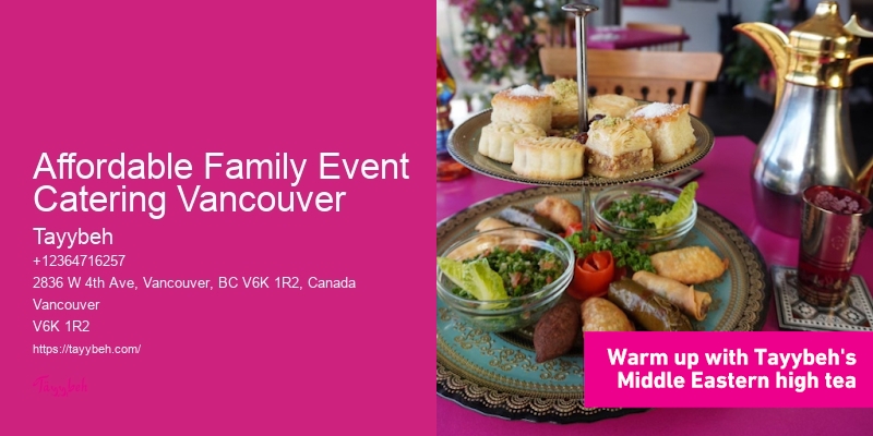 Affordable Family Event Catering Vancouver