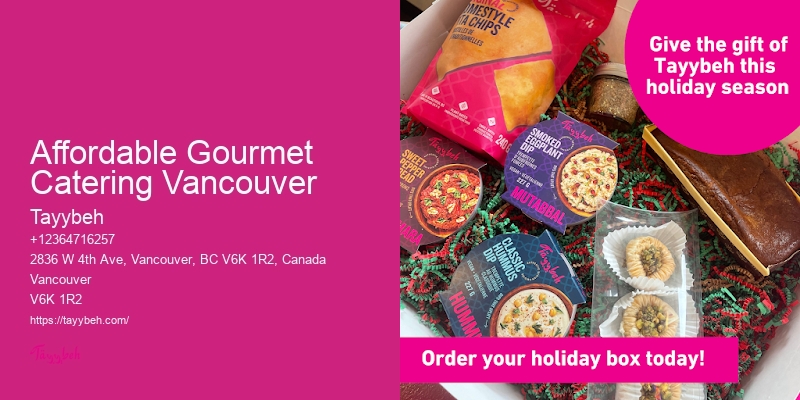 Affordable Gourmet Catering Vancouver