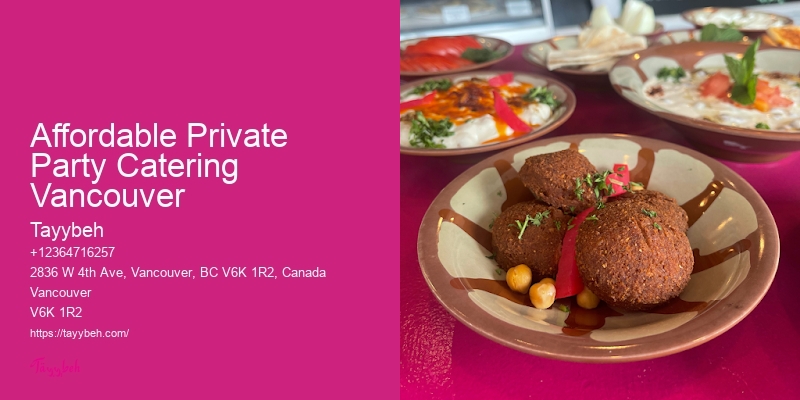 Top-Rated Banquet Packages Affordable Private Party Catering Vancouver