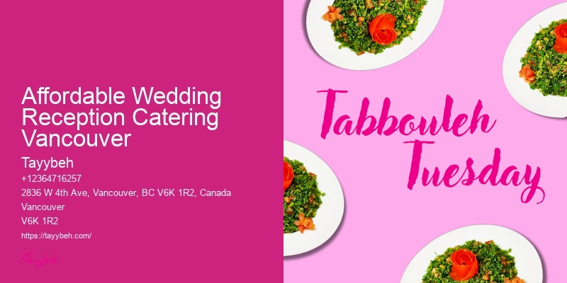 Affordable Catering Packages For Events Affordable Wedding Reception Catering Vancouver