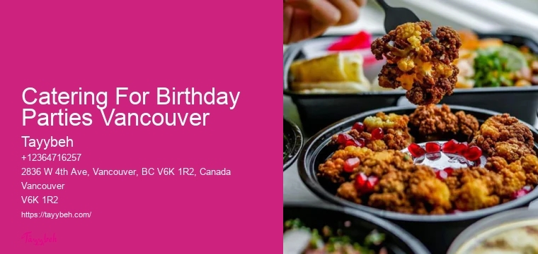 Best Catering Companies For Luxury Events Catering For Birthday Parties Vancouver