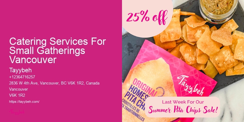 Corporate Catering Menus Catering Services For Small Gatherings Vancouver
