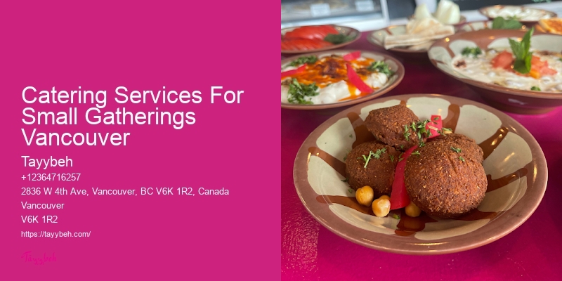 Professional Banquet Caterers Catering Services For Small Gatherings Vancouver