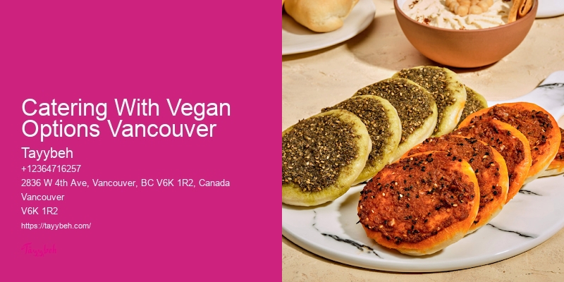 Local Affordable Catering Services Catering With Vegan Options Vancouver