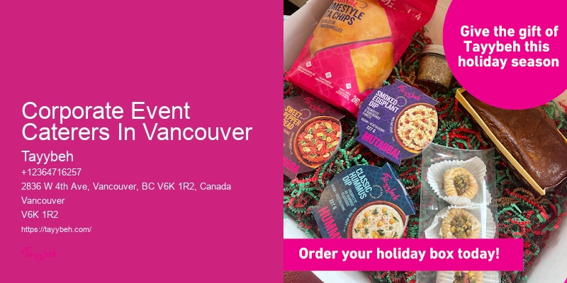 Corporate Event Caterers In Vancouver