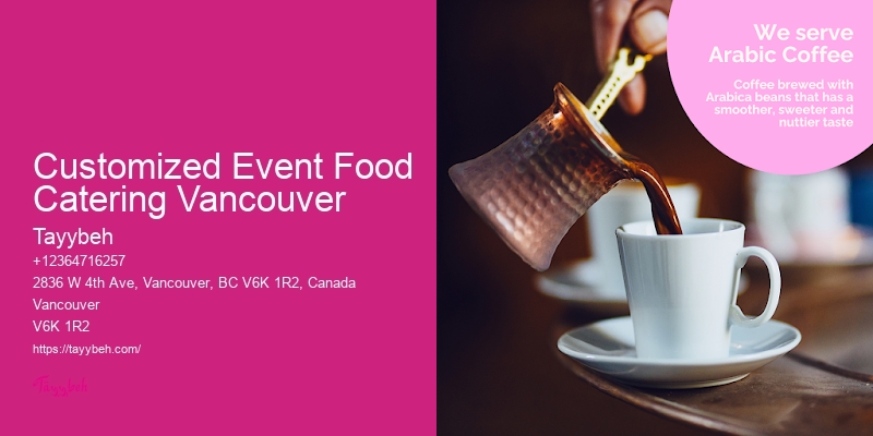 Customized Event Food Catering Vancouver High-End Banquet Caterers