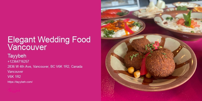 Affordable Wedding Reception Catering Elegant Wedding Food Vancouver