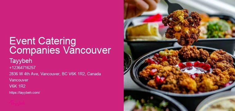 Top Catering Services Event Catering Companies Vancouver
