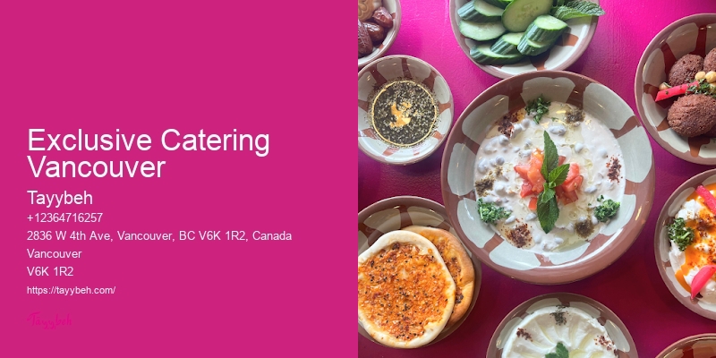 Affordable Catering Solutions Exclusive Catering Vancouver
