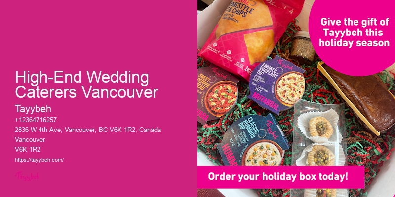 Corporate Catering Packages High-End Wedding Caterers Vancouver