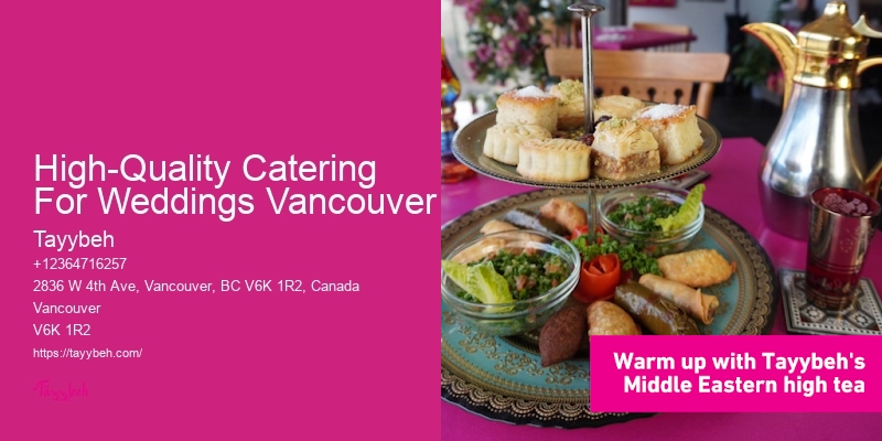 High-Quality Catering For Weddings Vancouver
