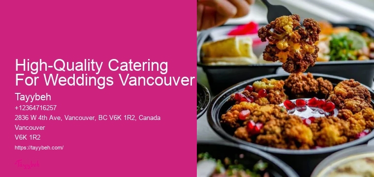 Custom Corporate Menus High-Quality Catering For Weddings Vancouver
