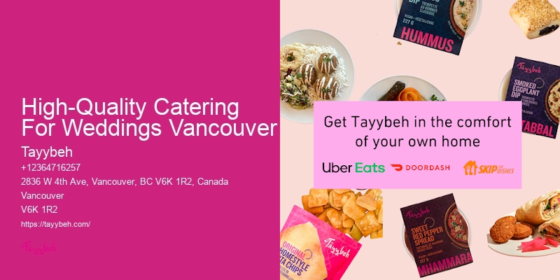 Luxury Event Food Services High-Quality Catering For Weddings Vancouver