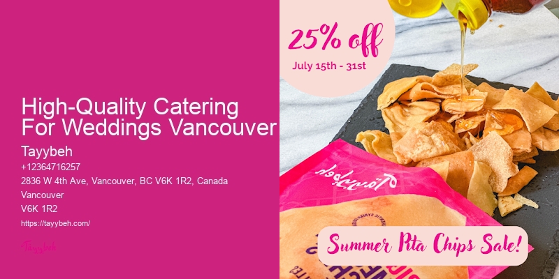 High-End Corporate Catering High-Quality Catering For Weddings Vancouver