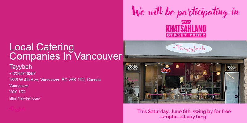 Premier Wedding Caterers Local Catering Companies In Vancouver