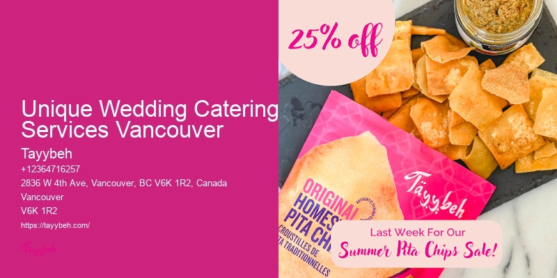 Personalized Wedding Food Ideas Unique Wedding Catering Services Vancouver