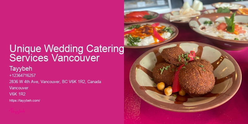 Affordable Buffet Food Options Unique Wedding Catering Services Vancouver
