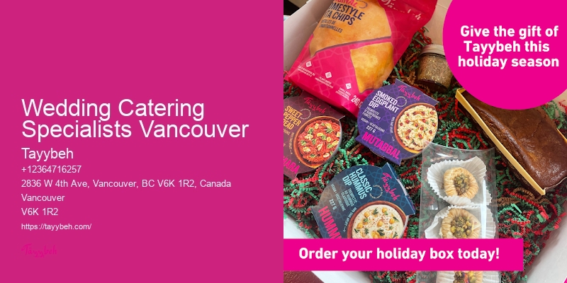 Wedding Catering Specialists Vancouver