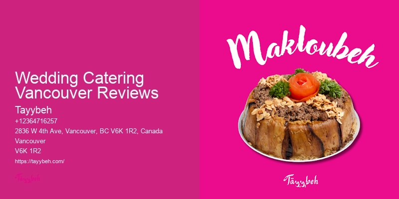 Wedding Food Menu Planners Wedding Catering Vancouver Reviews