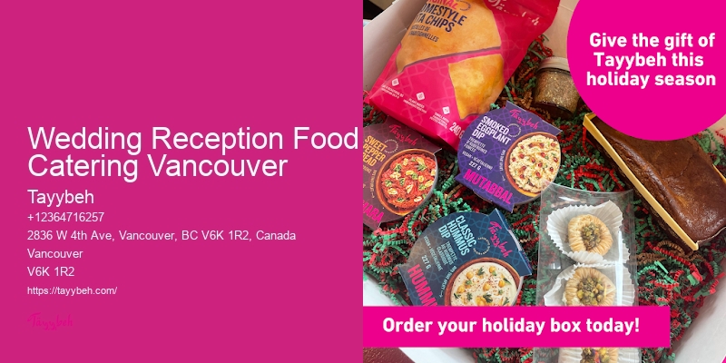 Wedding Reception Food Catering Vancouver