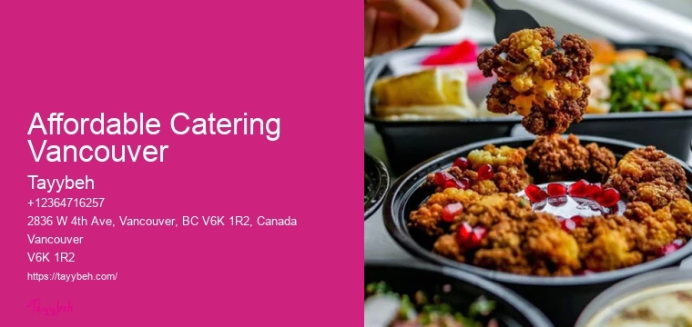 Unique Wedding Catering Ideas Affordable Catering Vancouver