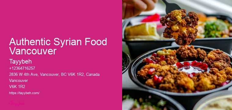 Affordable Office Catering Authentic Syrian Food Vancouver