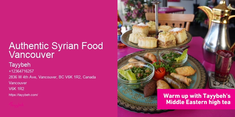 Catering Quotes Authentic Syrian Food Vancouver