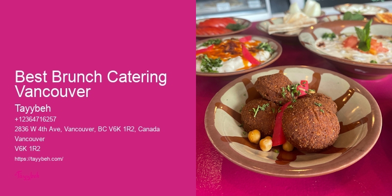 Corporate Event Catering Best Brunch Catering Vancouver