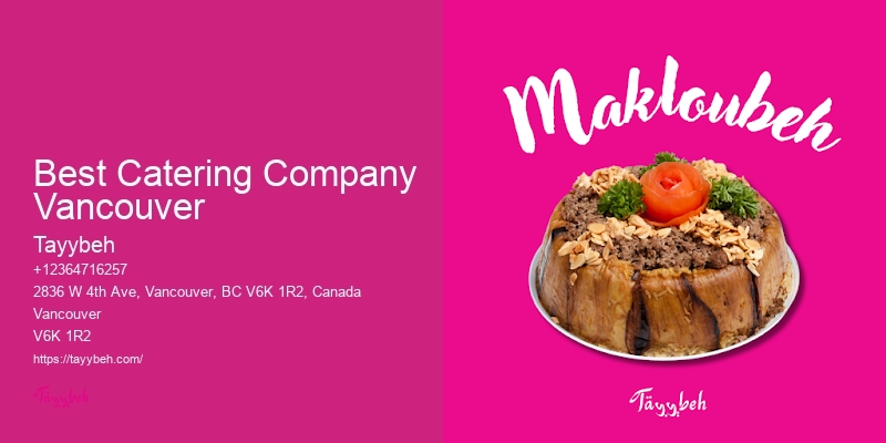 Organic Lunch Catering Best Catering Company Vancouver