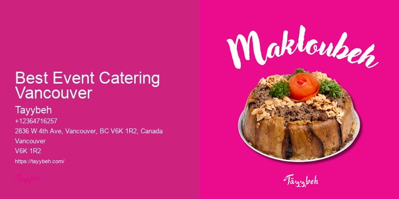 Event Catering Services Best Event Catering Vancouver