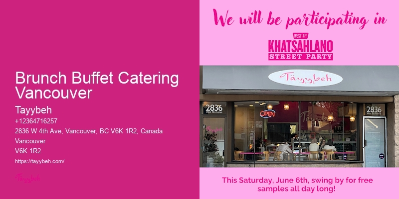Event Catering For Birthdays Brunch Buffet Catering Vancouver