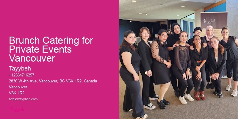 Brunch Catering for Private Events Vancouver