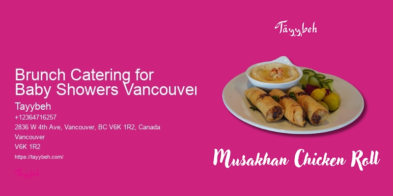 Full-Service Wedding Catering Brunch Catering for Baby Showers Vancouver