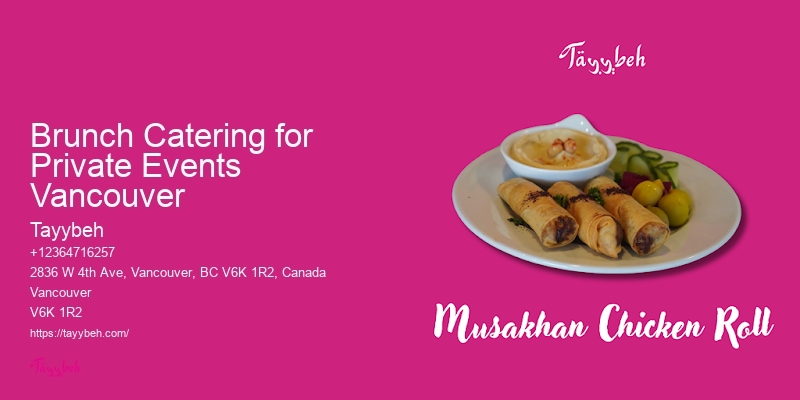 Healthy Office Catering Brunch Catering for Private Events Vancouver