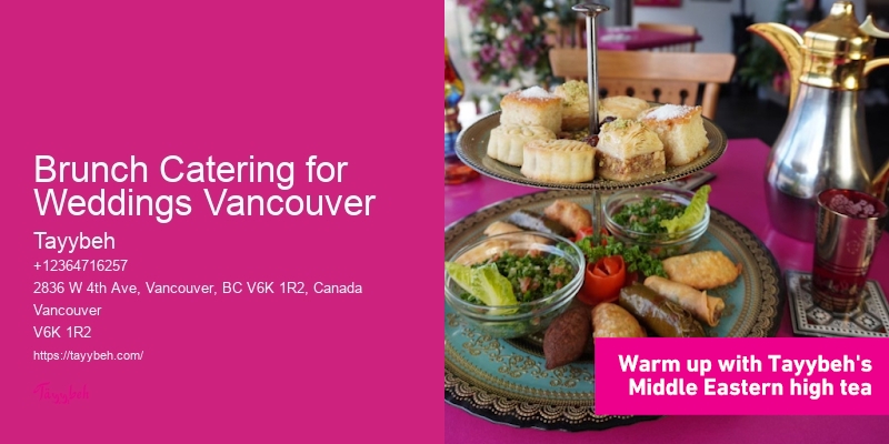 Event Catering Brunch Catering for Weddings Vancouver Gourmet
