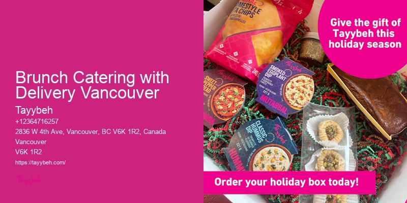 Asian Catering Brunch Catering with Delivery Vancouver